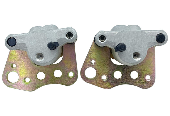 M MATI front calipers packaging showing included left and right units and protection
