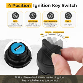 M MATI close-up of keyhole and positions offering smooth operation and tactile feedback