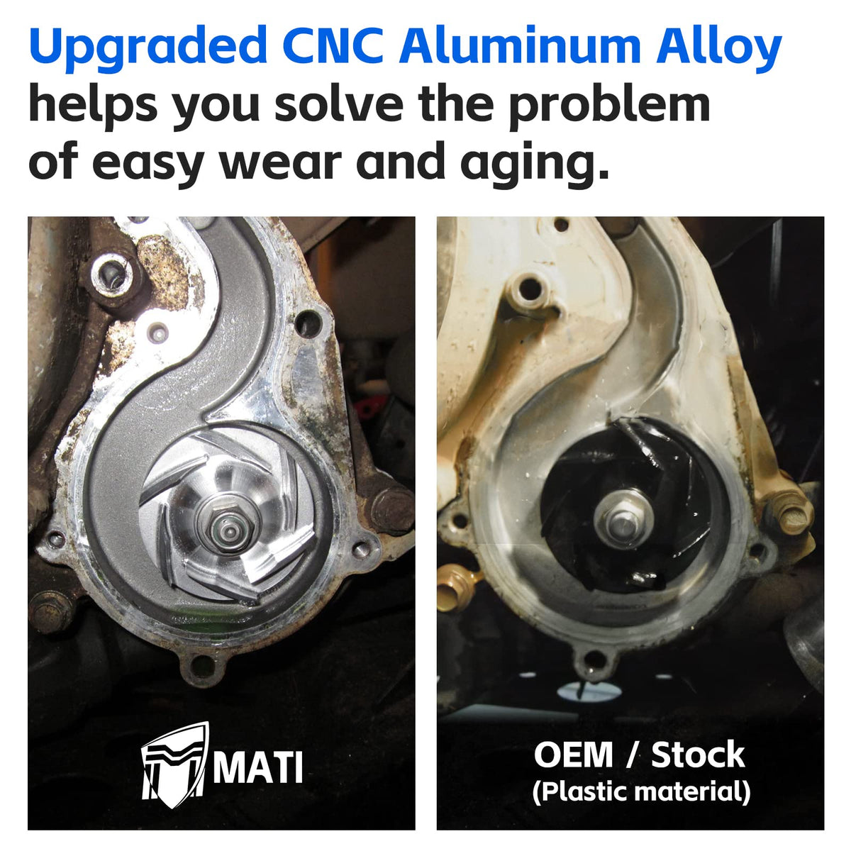 M MATI mechanical and oil seals detailed view demonstrating leak prevention
