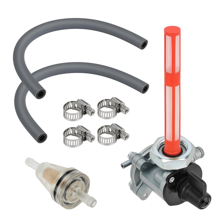 M MATI petcock front assembly showing mounting and improved leak protection