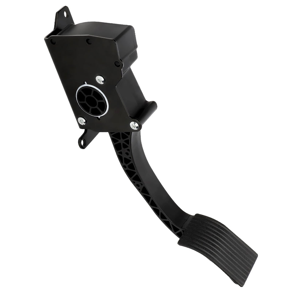 M MATI throttle pedal front view showing durable grip benefiting confident control