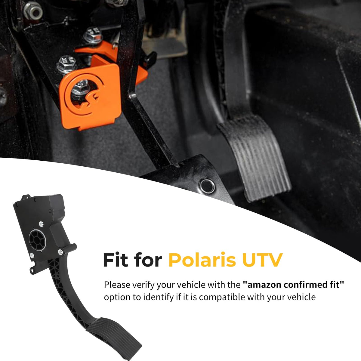 M MATI throttle pedal in protective box ensuring damage-free delivery benefit