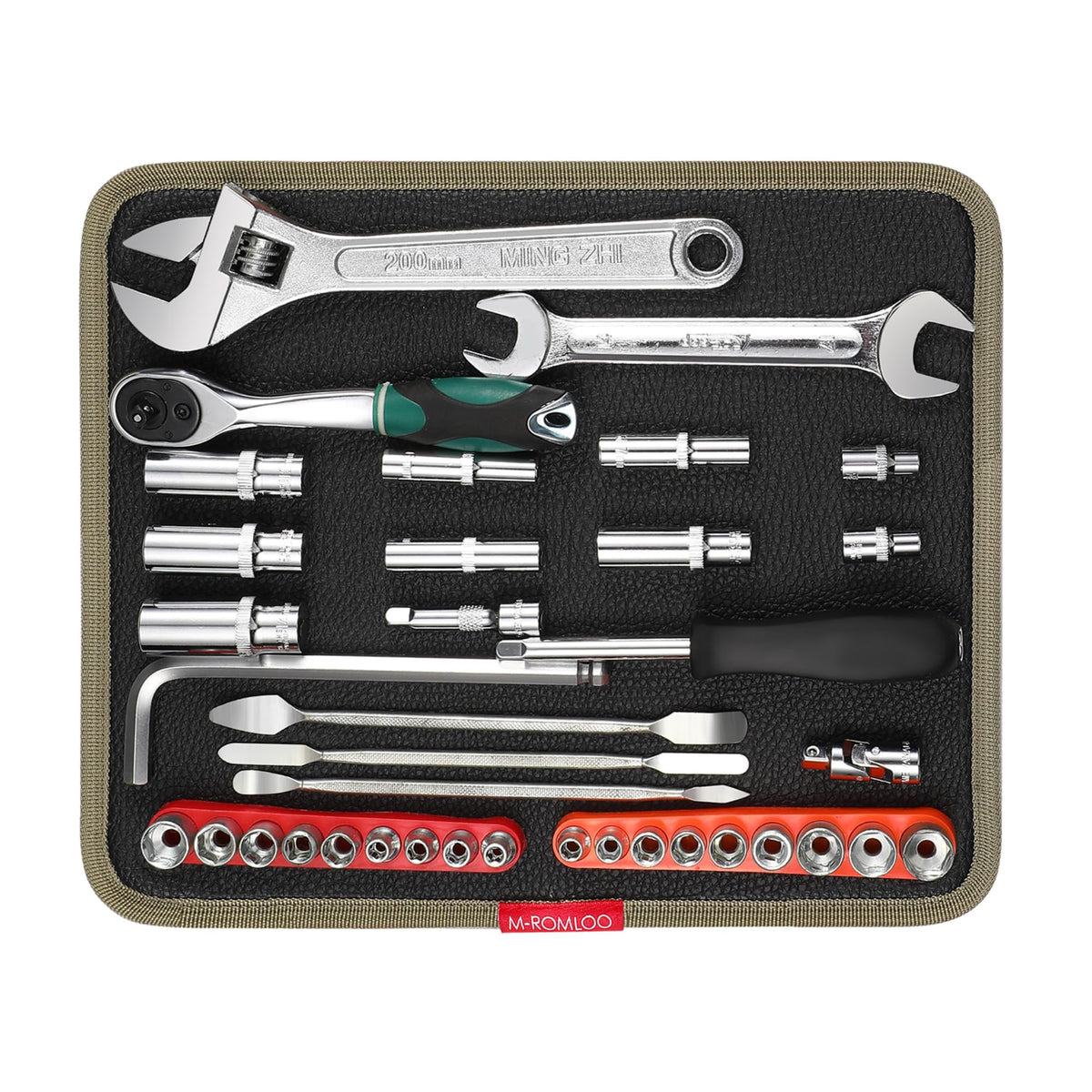 M-ROMLOO front packaging showing mat size and features for quick identification and purchase benefit