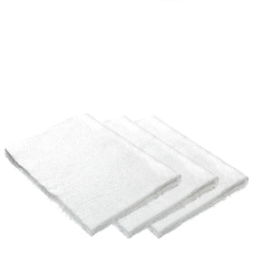 Maasechs front view of three muffler packing mats showing shape and fit benefit