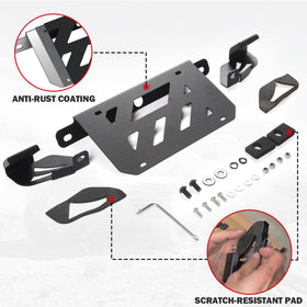 Mabett bracket illustrating sensor clearance and unobstructed camera view