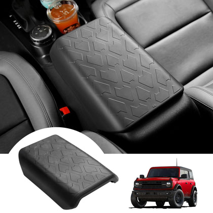 Mabett front view of center console cover showing snug fit and clean protection
