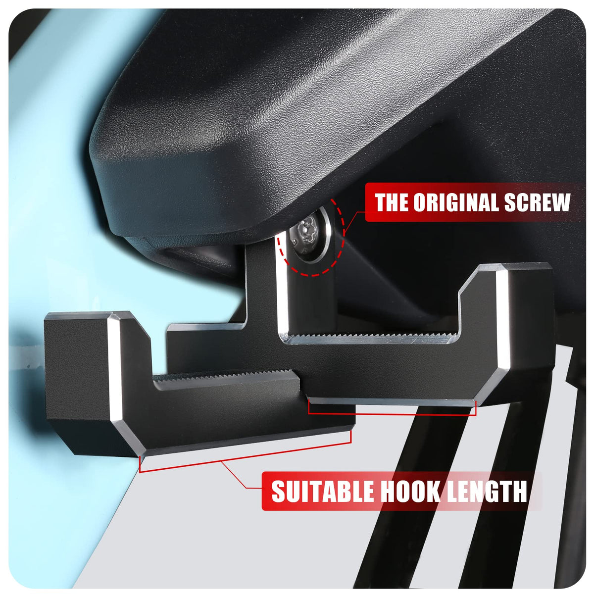 Mabett arm length comparison holding multiple bags for secure transport