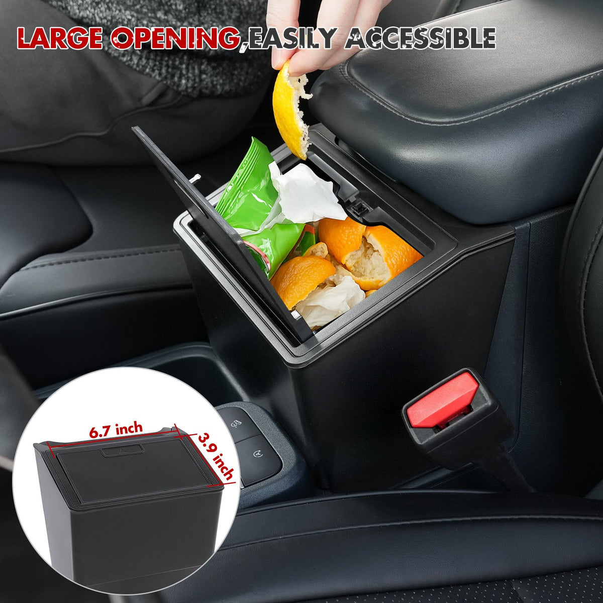Mabett holding bottles upright to prevent spills and maximize capacity