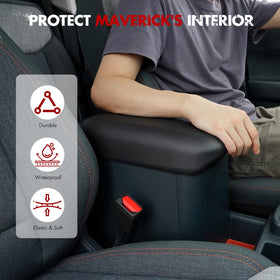 Mabett armrest in use with hand resting illustrating comfort benefit