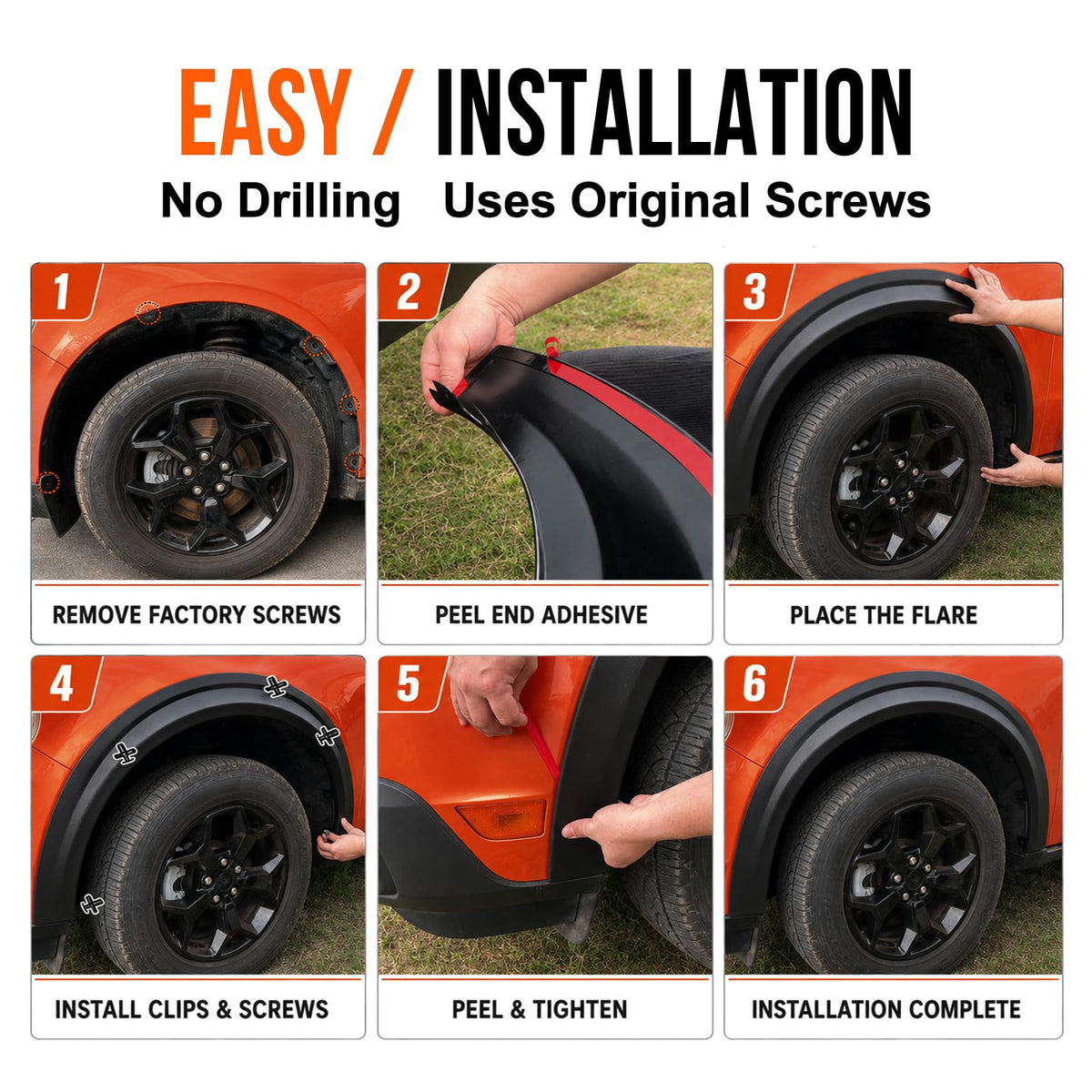 Mabett installed flares protecting wheel arch from mud and stone chips