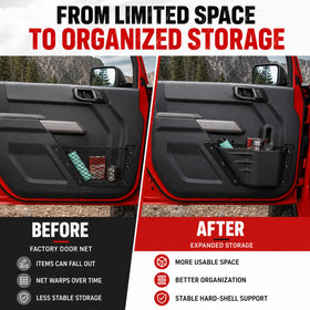Mabett installed on Bronco passenger door promoting added capacity benefit