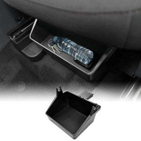 Mabett front view of under-seat box showing tidy hidden storage