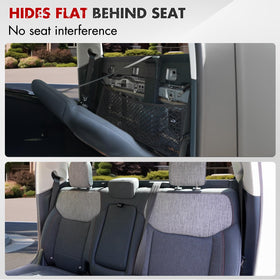 Mabett installed behind Ford Maverick rear seat showing secure storage