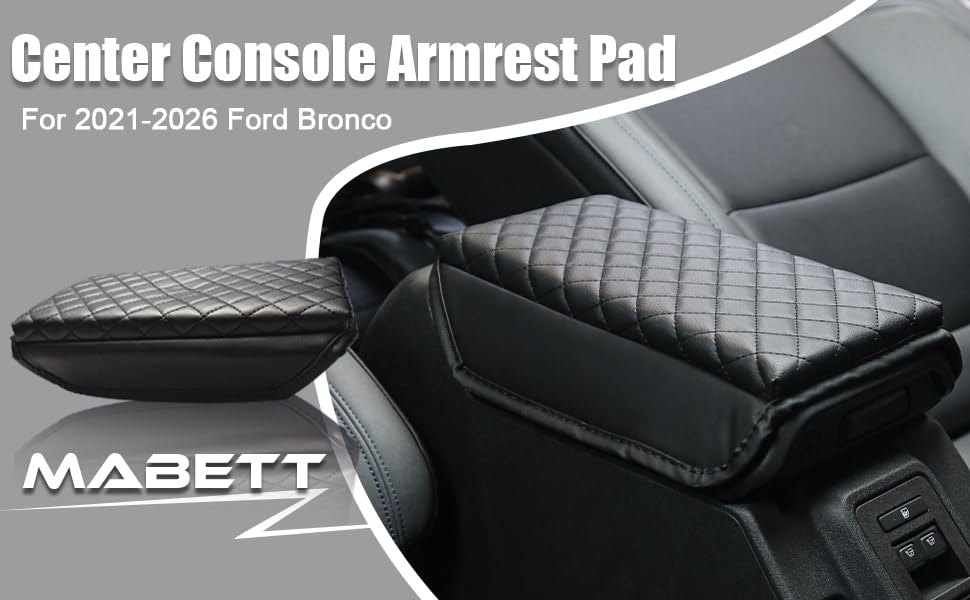 Mabett lifestyle interior shot showing cover enhancing Bronco cabin comfort and style