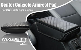 Mabett lifestyle interior shot showing cover enhancing Bronco cabin comfort and style