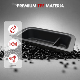 Mabett flexible material bent to show durability and UV resistance benefit