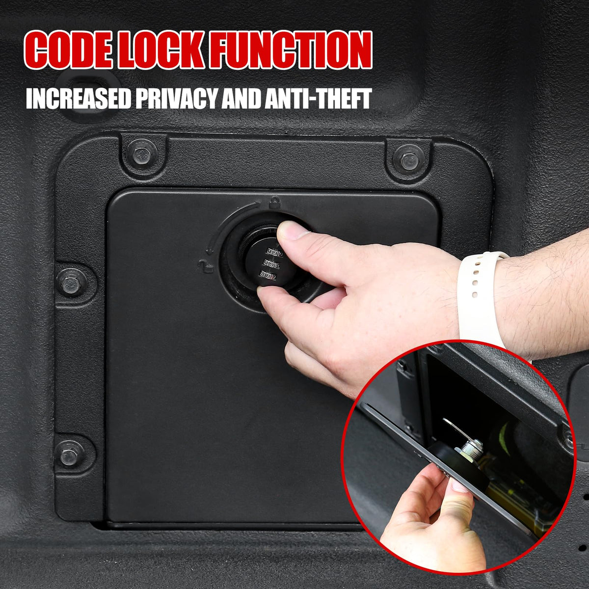 Mabett interior divider detail demonstrating organized compartment storage