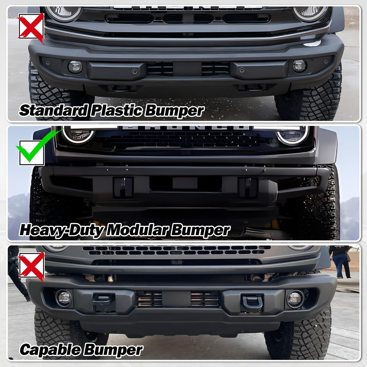 Mabett quick-release removal being detached to protect license plate on trails