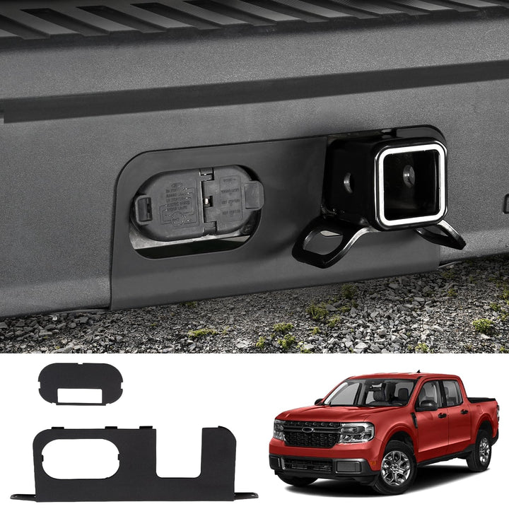 Mabett front view of bumper cover plate showing smooth finish and improved look