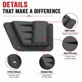 Mabett pocket next to measuring tape showing correct fit and dimensions