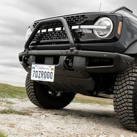 Mabett detail showing clearance from Bronco pre-collision sensor for safe operation