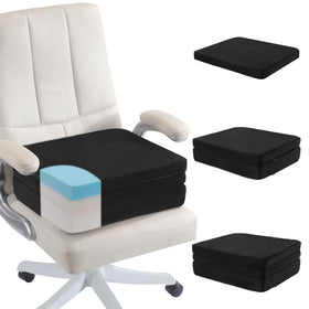 MABOZOO front view of booster cushion showing full lift and fit benefit