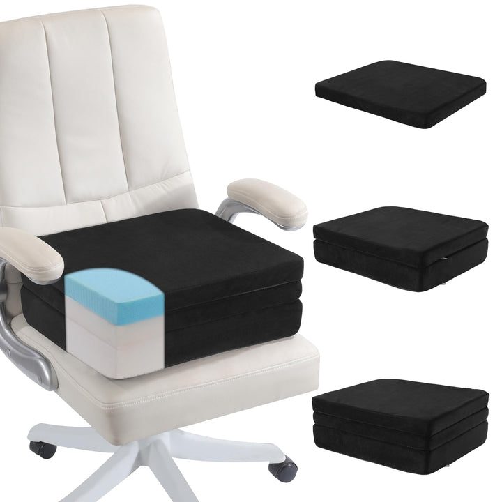 MABOZOO front view of booster cushion showing full lift and fit benefit