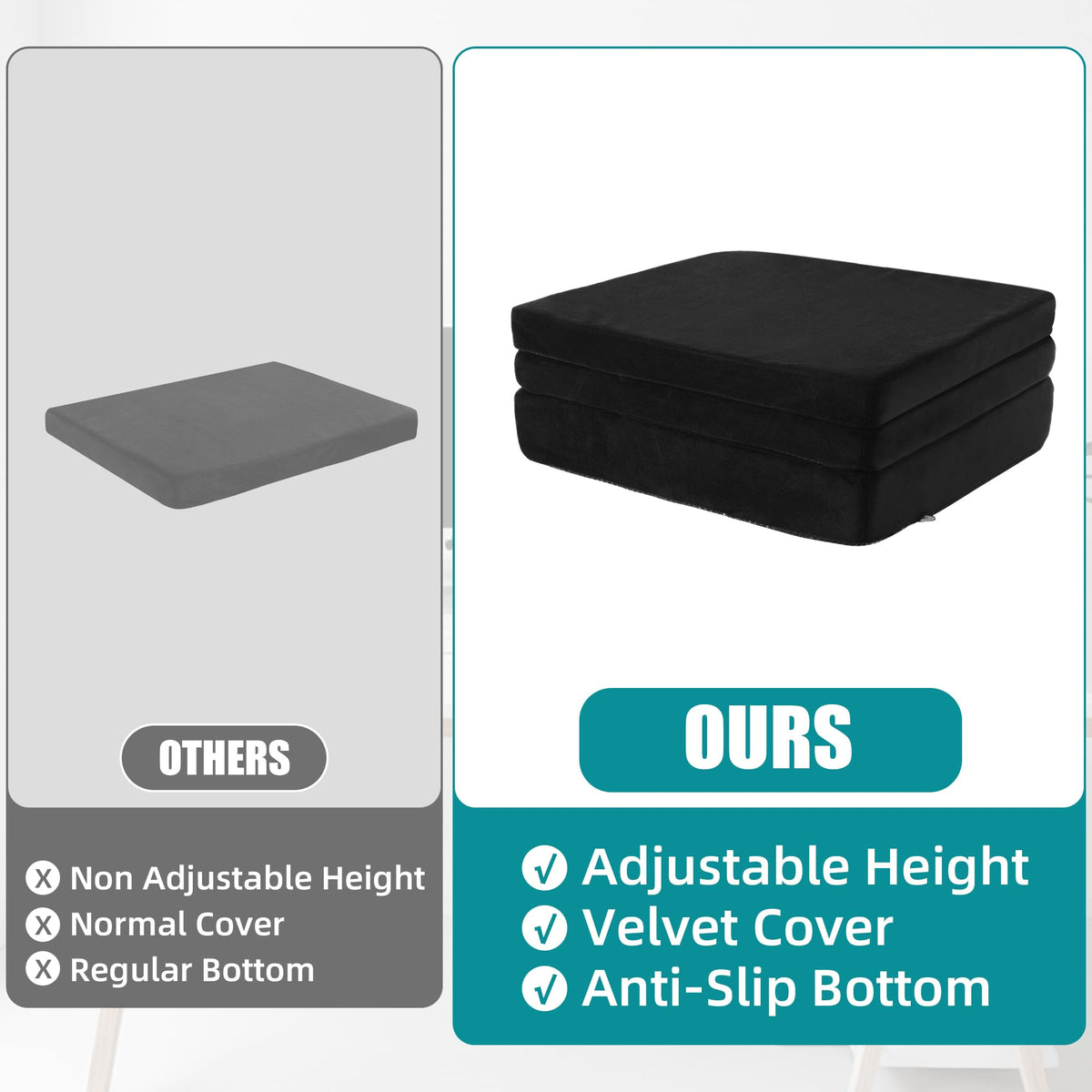MABOZOO zipper detail highlighting removable, machine-washable cover convenience