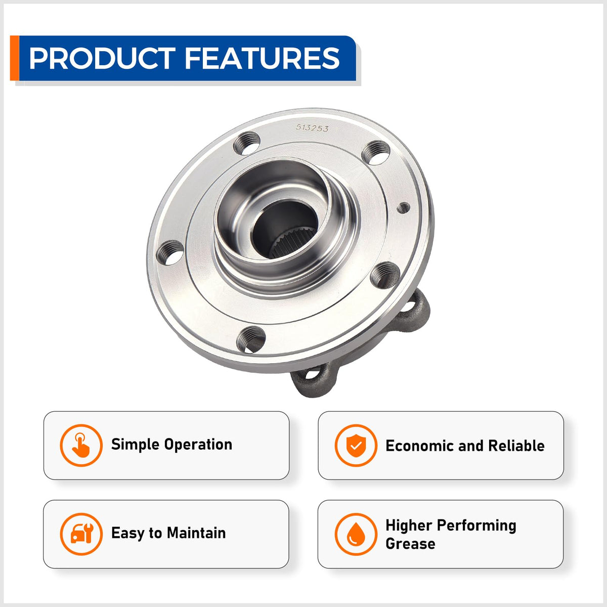 MACEL 513253 ABS ring detail illustrating accurate sensor alignment benefit