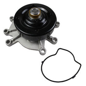 MACEL front view of AW7163 water pump showing mounting points and finish for accurate fit