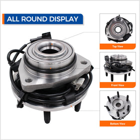 MACEL hub close-up of ABS tone ring ensuring accurate wheel-speed signals