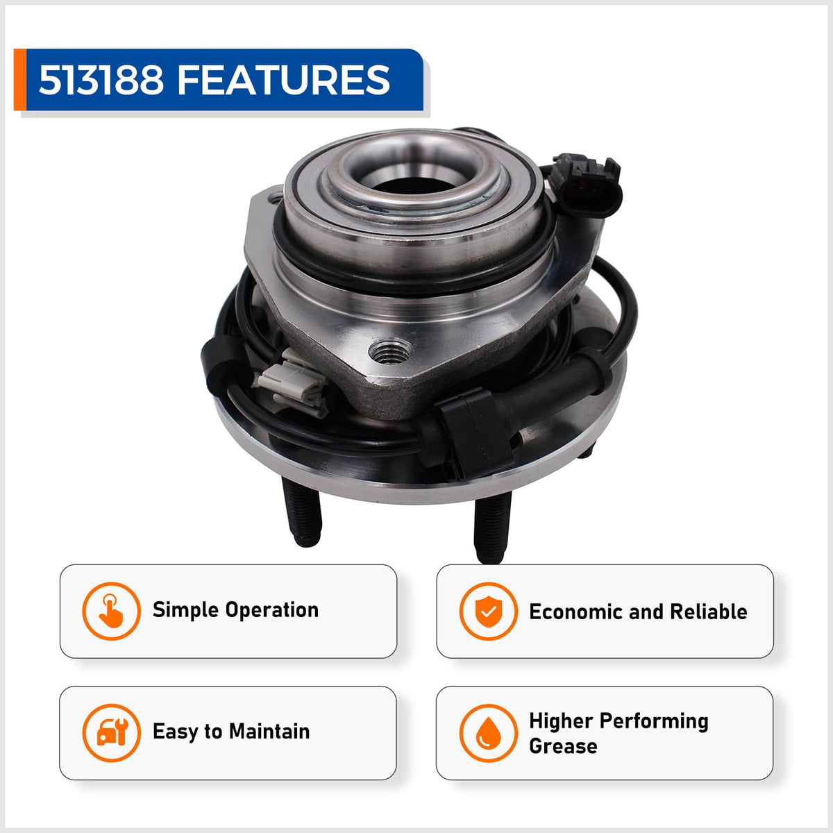 MACEL six-lug hub pattern showing secure wheel mounting and strength