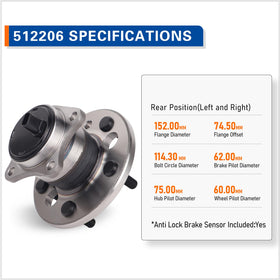 MACEL assembly installed on rear wheel hub demonstrating restored smooth rotation