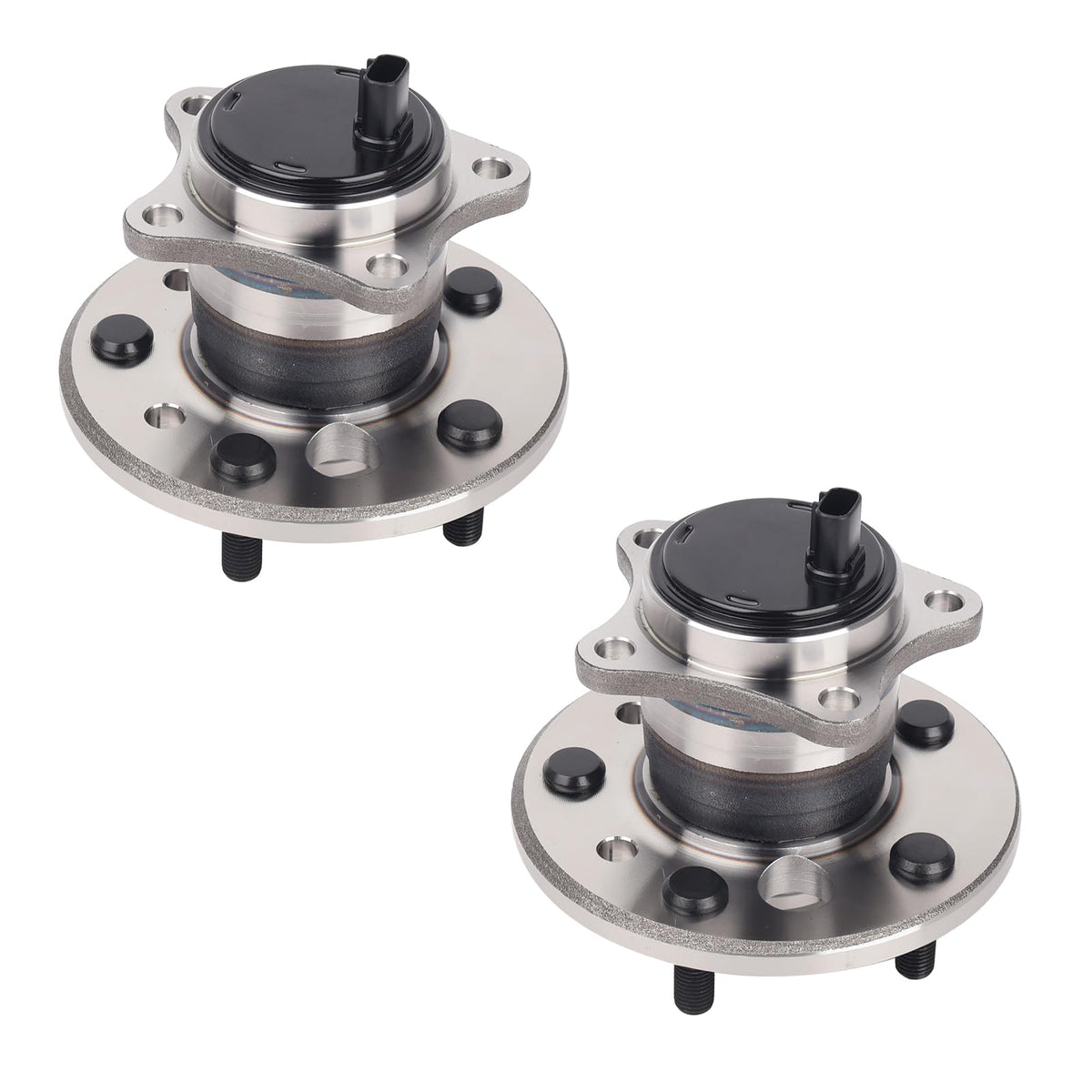 MACEL rear hub assembly front view showing flange and wheel studs for accurate replacement