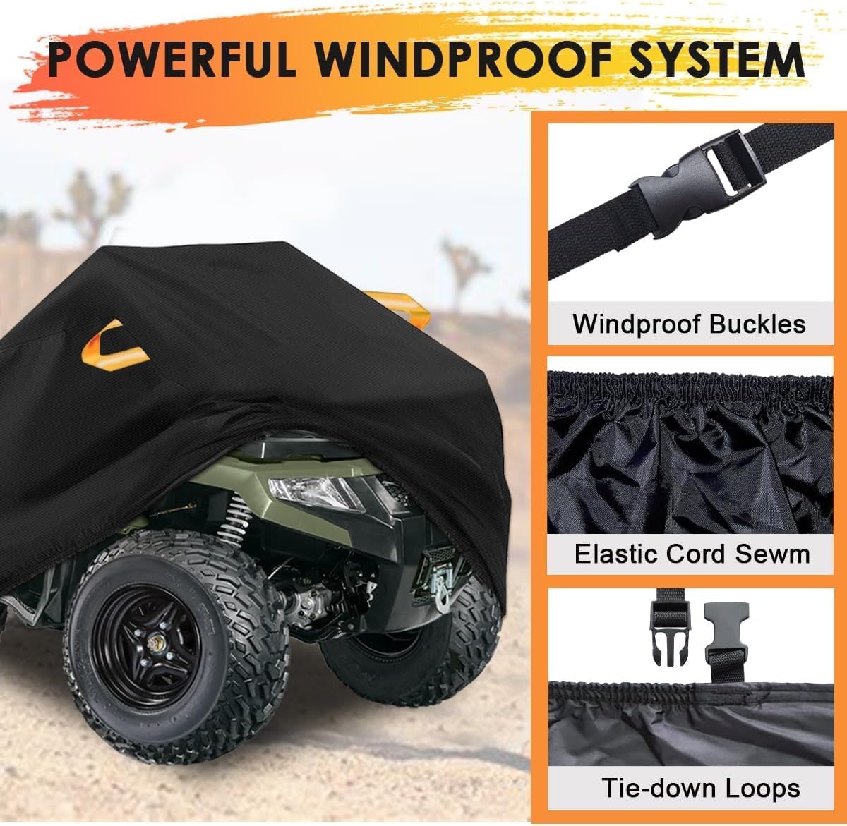 Macosy cover folded in storage pouch for compact transport