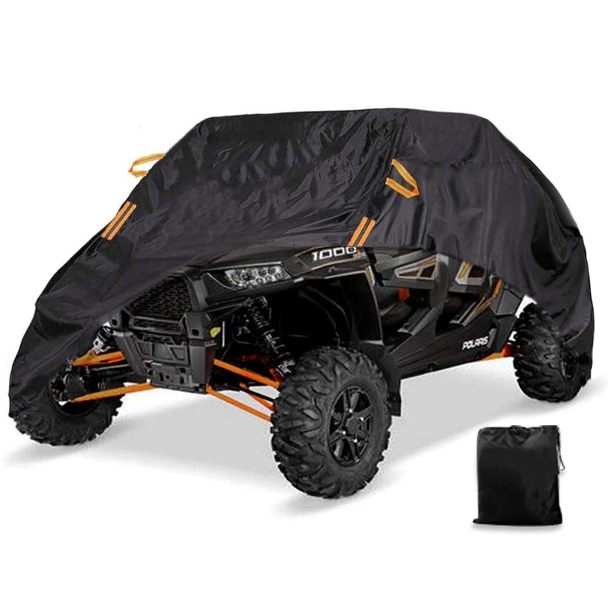 Macosy front view of cover showing full UTV protection and weather resistance
