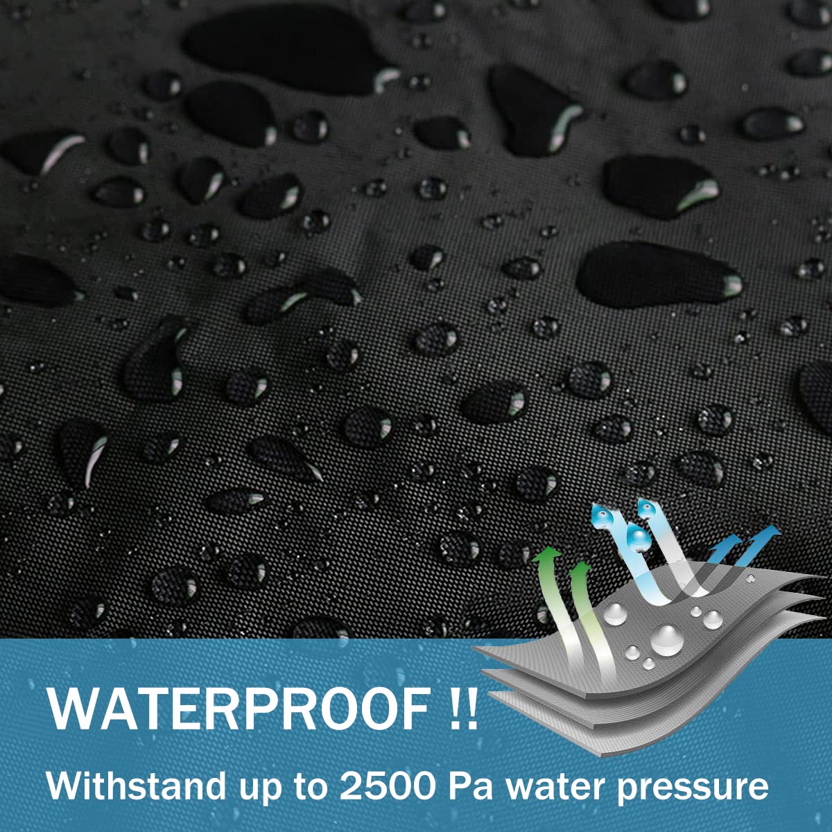Macosy reflective handles and straps close-up for easy removal and nighttime visibility