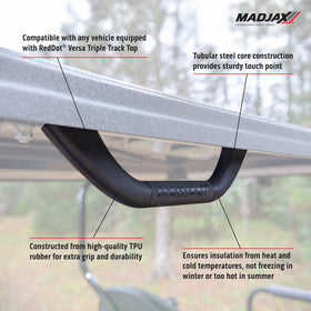 MADJAX close-up of TPU rubber texture highlighting grip comfort and weather resistance