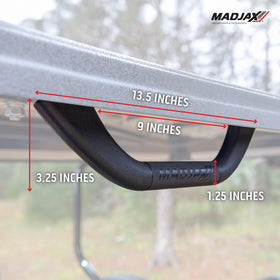 MADJAX handle mounted on RedDot Versa Triple Track demonstrating secure fit