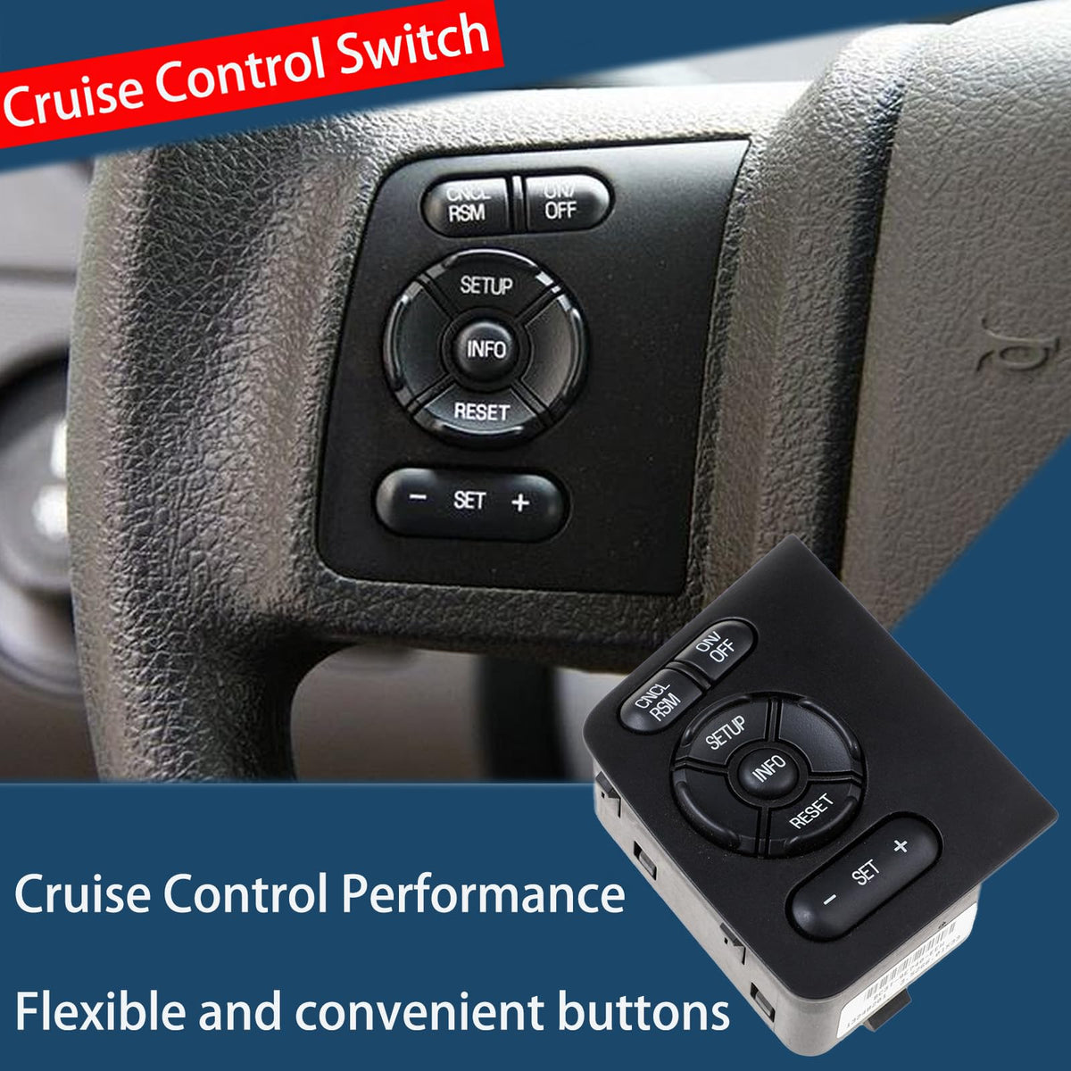 MADUOMA installed on steering wheel illustrating direct-fit replacement