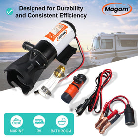 Magam scale comparison with hand demonstrating compact size and portability benefit