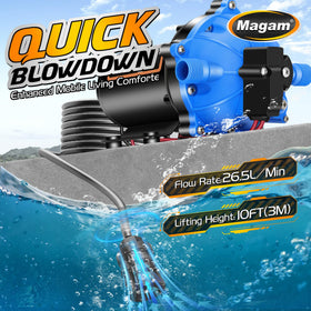 Magam side profile with mounting points demonstrating secure installation benefit