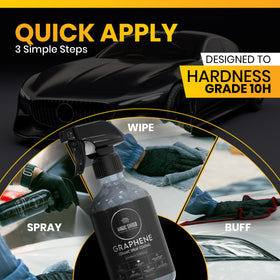 Magic Shield being wiped with microfiber to deliver fast glossy finish