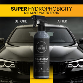 Magic Shield microfiber buff in use revealing quick buffing for a professional shine