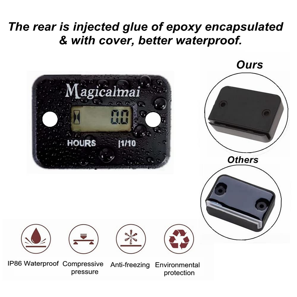 Magicalmai inductive pickup close detail showing wire and secure clamp installation