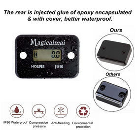 Magicalmai inductive pickup close detail showing wire and secure clamp installation