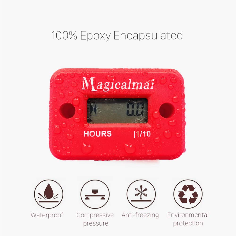 Magicalmai installed on lawn mower illustrating hassle-free tracking benefit