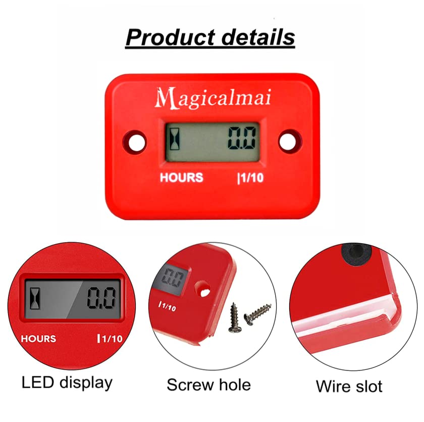 Magicalmai LCD closeup with clear digits for quick service timing benefit