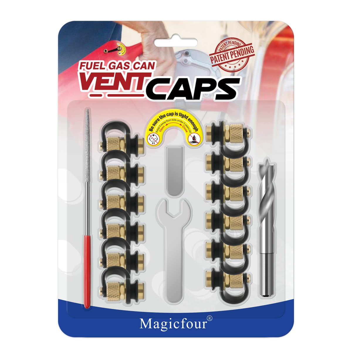 Magicfour front packaging showing 12-pack and clear benefits