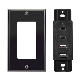Magnadyne close-up of USB-C and USB-A ports highlighting fast, reliable charging